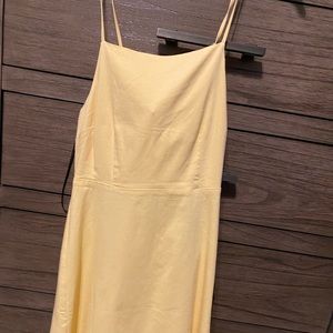Yellow dress- never worn- new with tags-size large- perfect comfy summer dress